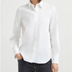 Brunello cucinelli Classic White Button-Up Shirt